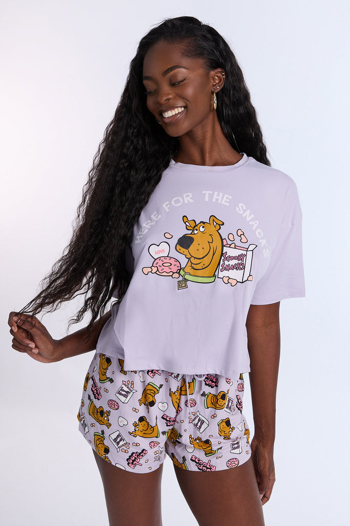 Ensemble De Pyjama Pour Filles à Manches Courtes Et Col Rond -S39628Z4