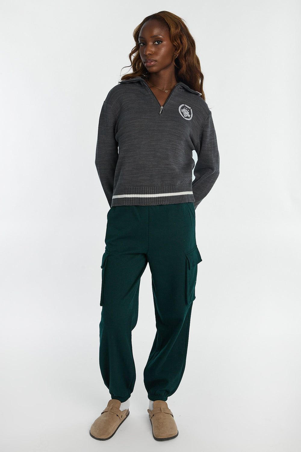Graphic Quarter-Zip Polo Sweater Graphic Quarter-Zip Polo Sweater