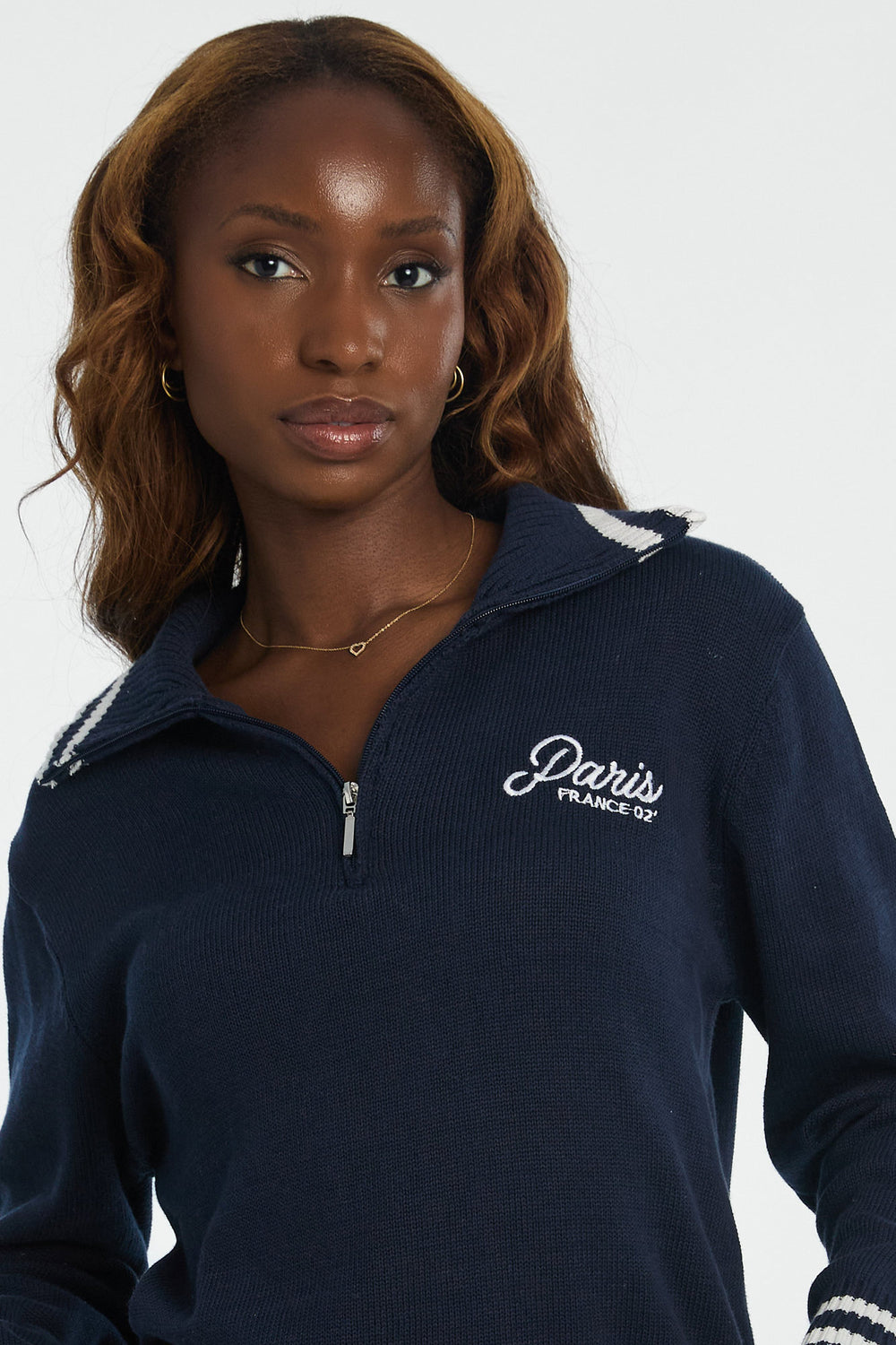 Graphic Quarter-Zip Polo Sweater Graphic Quarter-Zip Polo Sweater