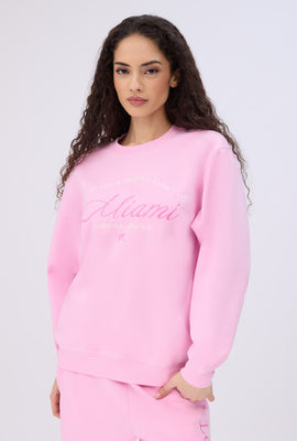 Oversized Graphic Crewneck Sweatshirt