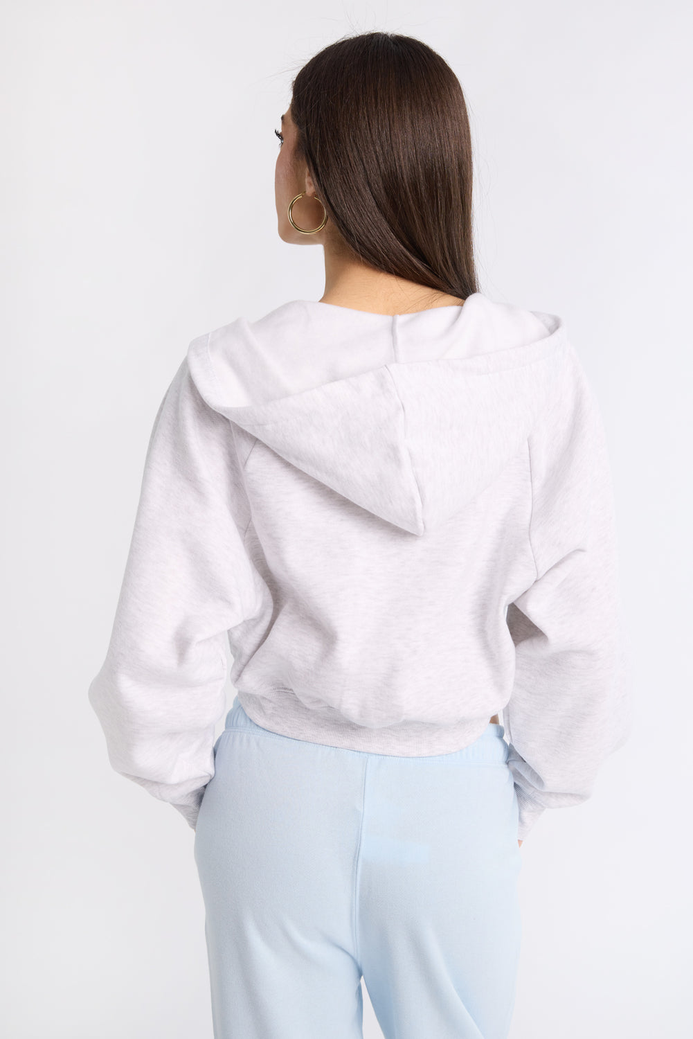 Midi Zip-Up Hoodie Midi Zip-Up Hoodie