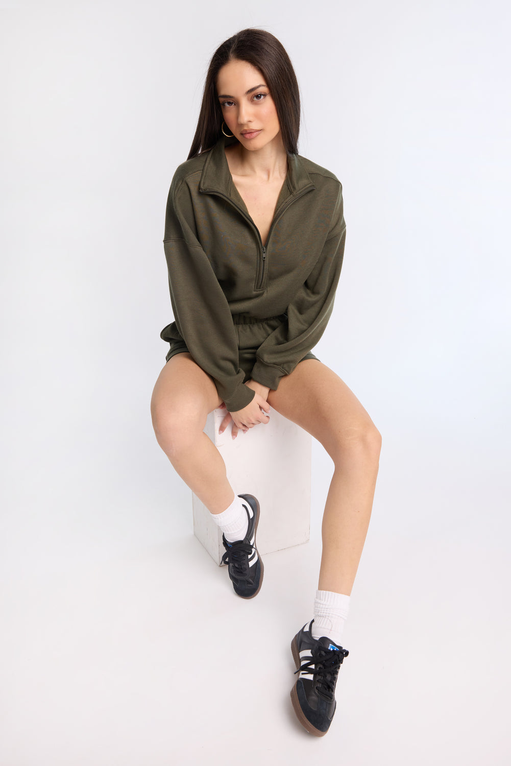 Long Sleeve Fleece Romper Long Sleeve Fleece Romper