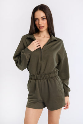 Long Sleeve Fleece Romper