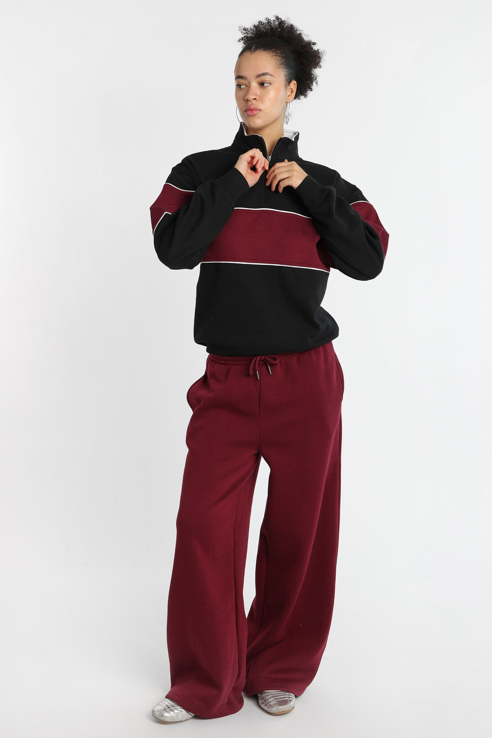 Sweatshirt à col zippé Sweatshirt à col zippé