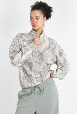 Sweatshirt à col zippé