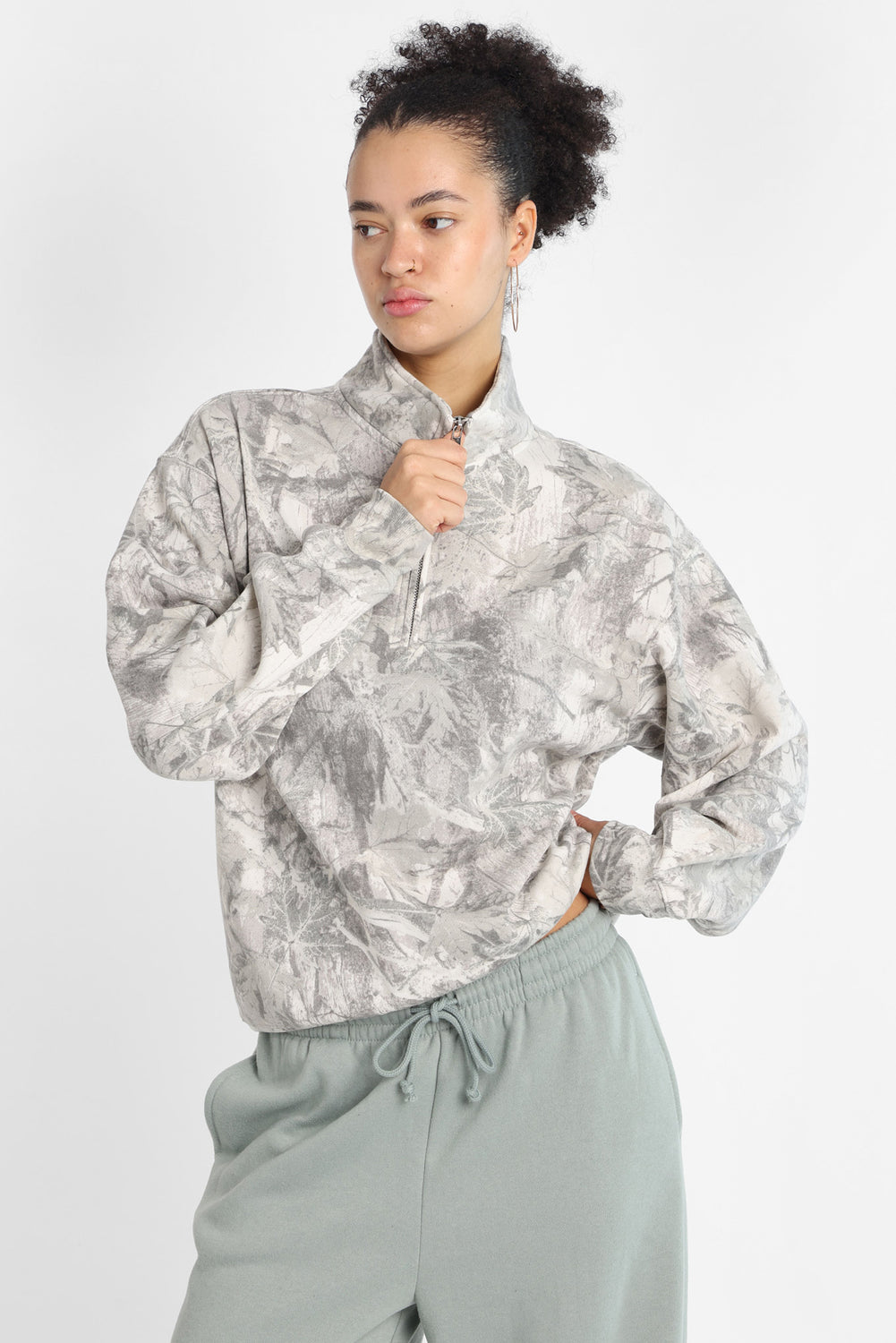 Sweatshirt à col zippé Sweatshirt à col zippé