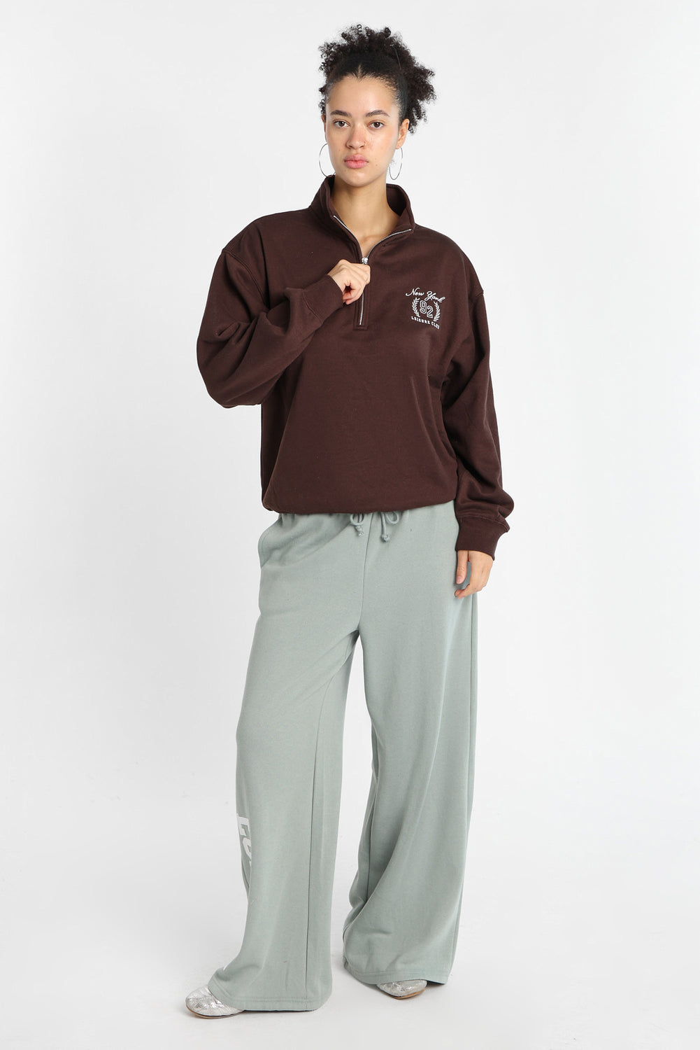 Sweatshirt à col zippé Sweatshirt à col zippé