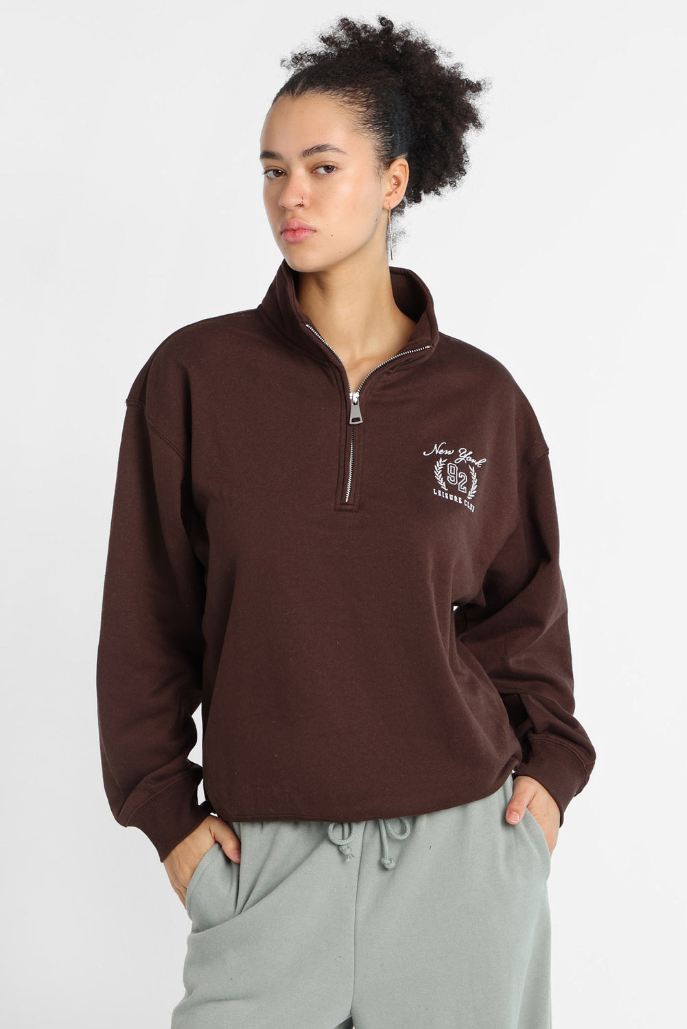 Sweatshirt à col zippé Sweatshirt à col zippé