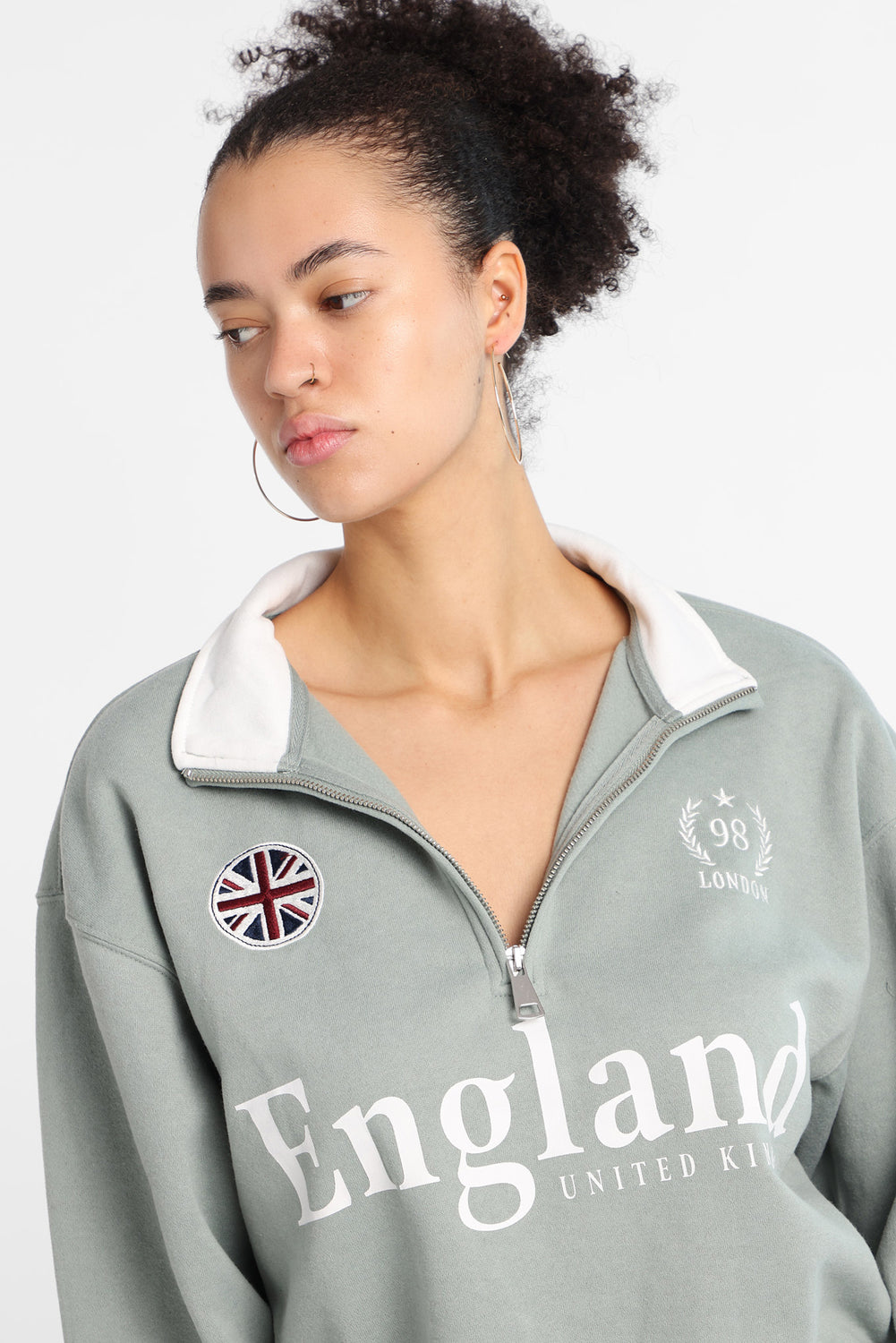 Sweatshirt à col zippé Sweatshirt à col zippé