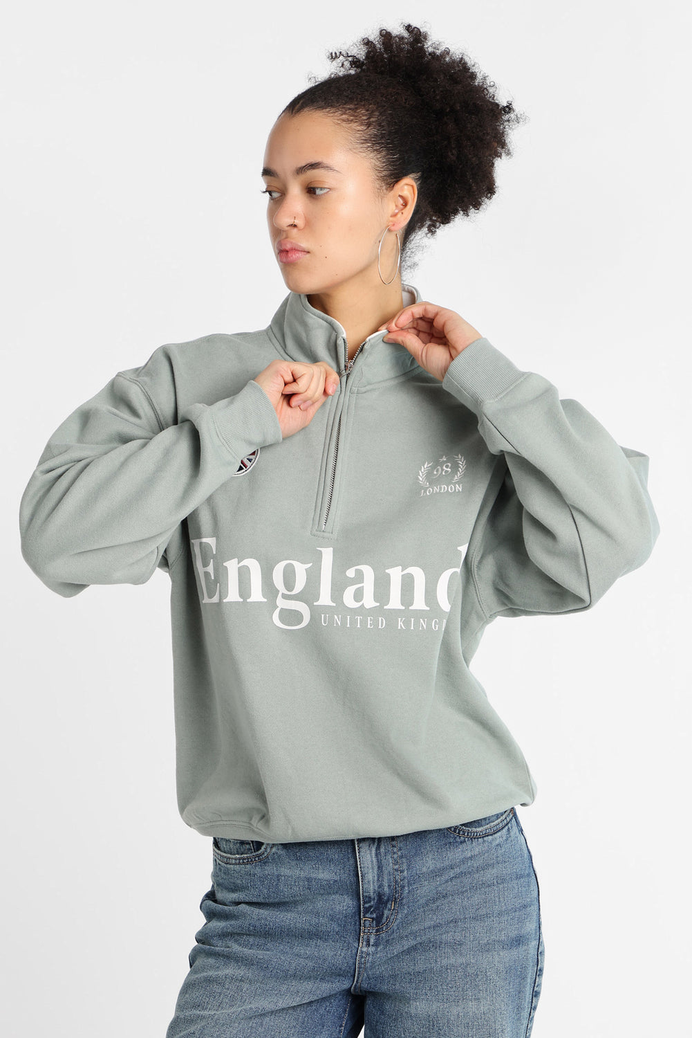 Sweatshirt à col zippé Sweatshirt à col zippé