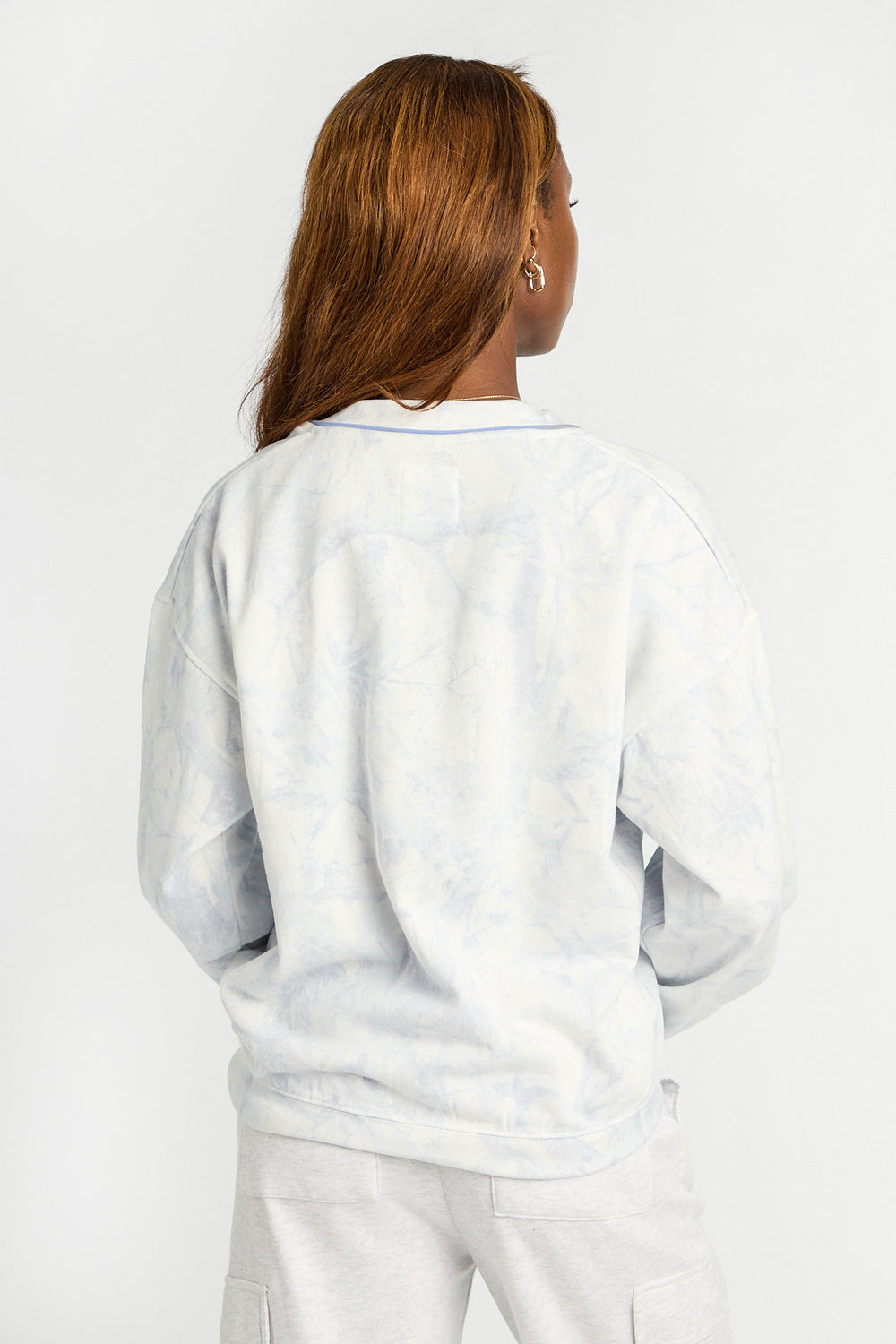 Sweatshirt à col en V décontracté Sweatshirt à col en V décontracté