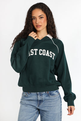 Sweatshirt rugby polo en molleton