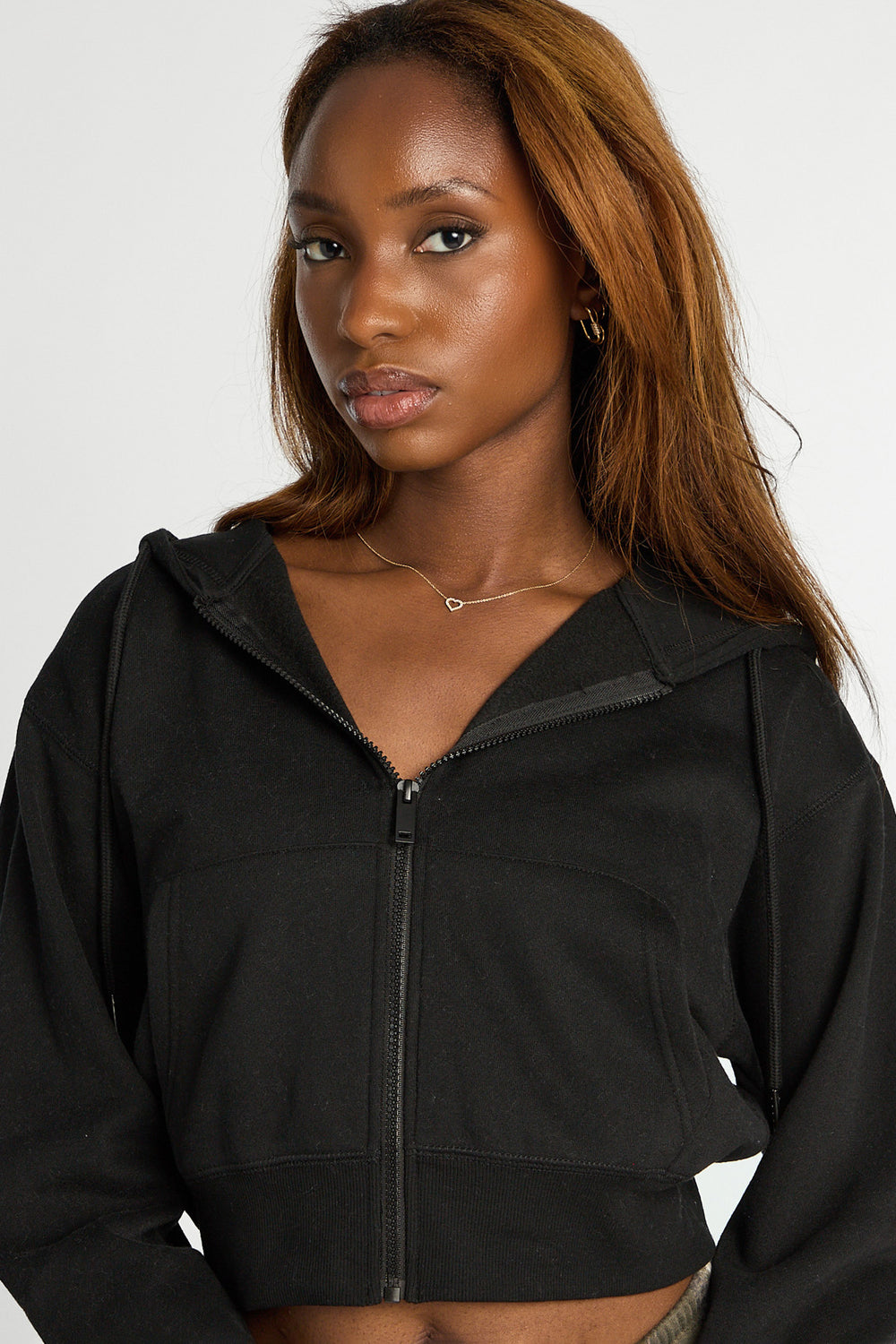 Zip-Up Midi Hoodie Zip-Up Midi Hoodie