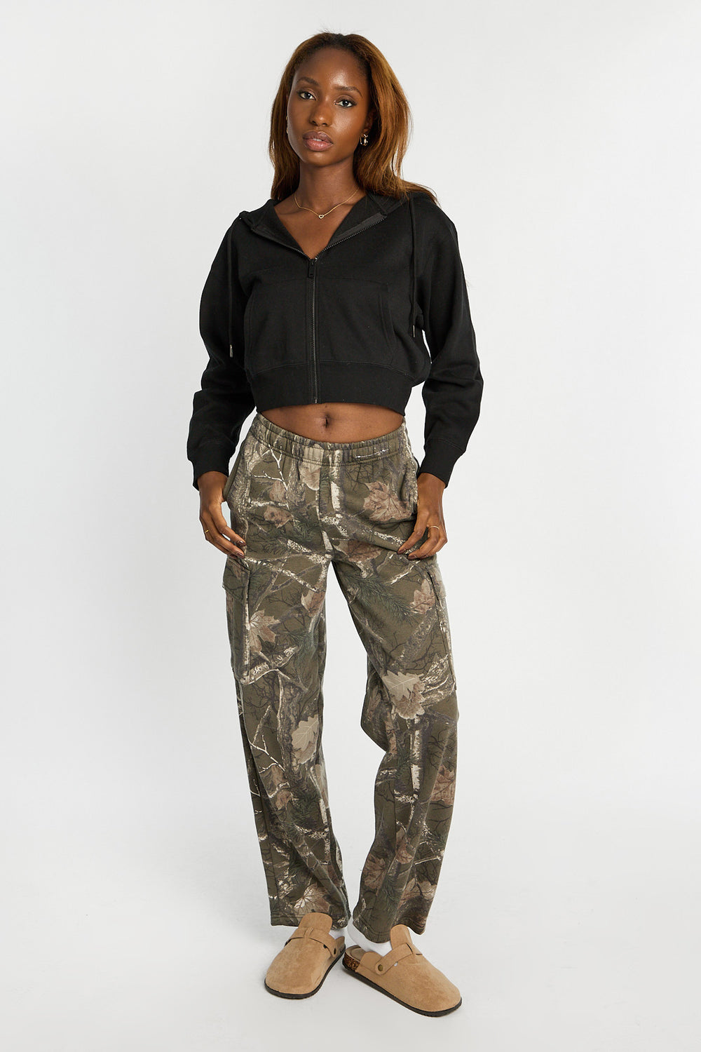 Zip-Up Midi Hoodie Zip-Up Midi Hoodie