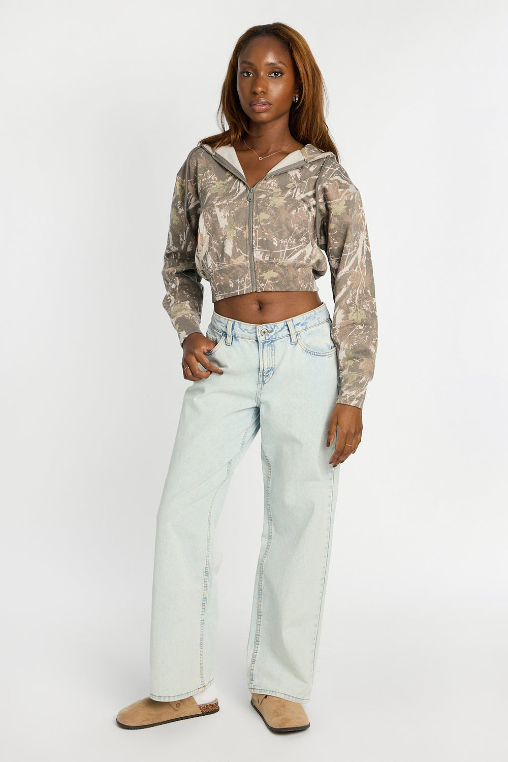 Zip-Up Midi Hoodie Zip-Up Midi Hoodie