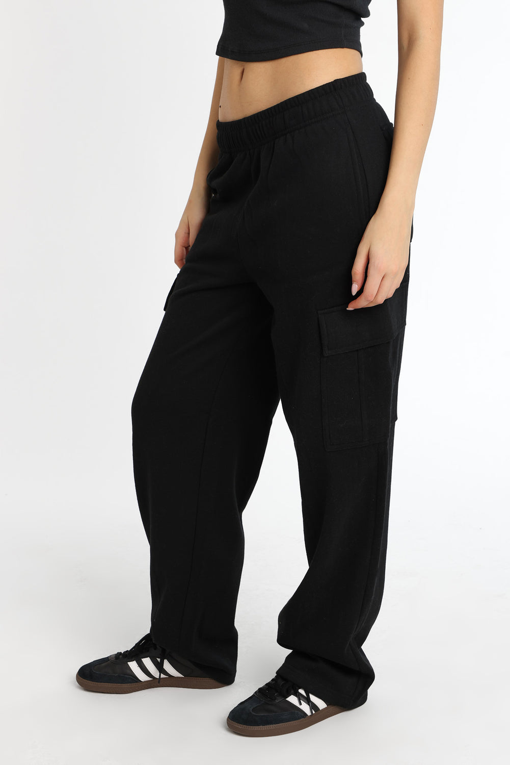 Pantalon de survêtement cargo à jambes larges Pantalon de survêtement cargo à jambes larges