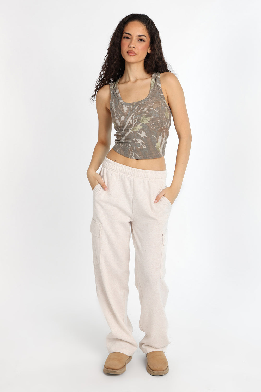 Pantalon de survêtement cargo à jambes larges Pantalon de survêtement cargo à jambes larges