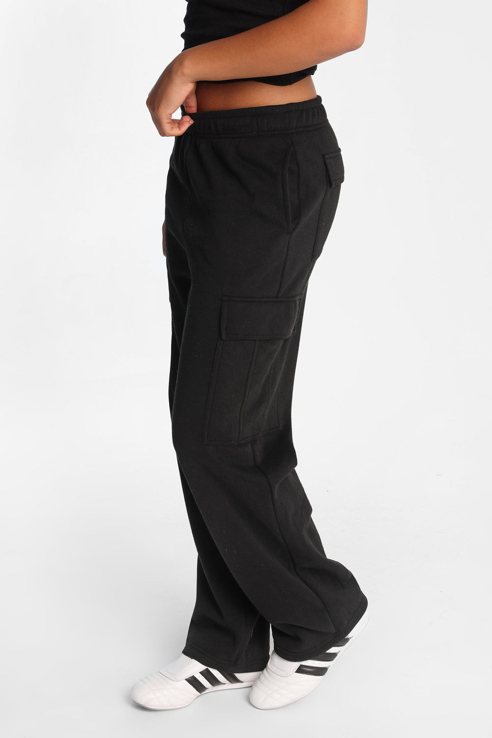 Cargo Wide-Leg Sweatpants Cargo Wide-Leg Sweatpants