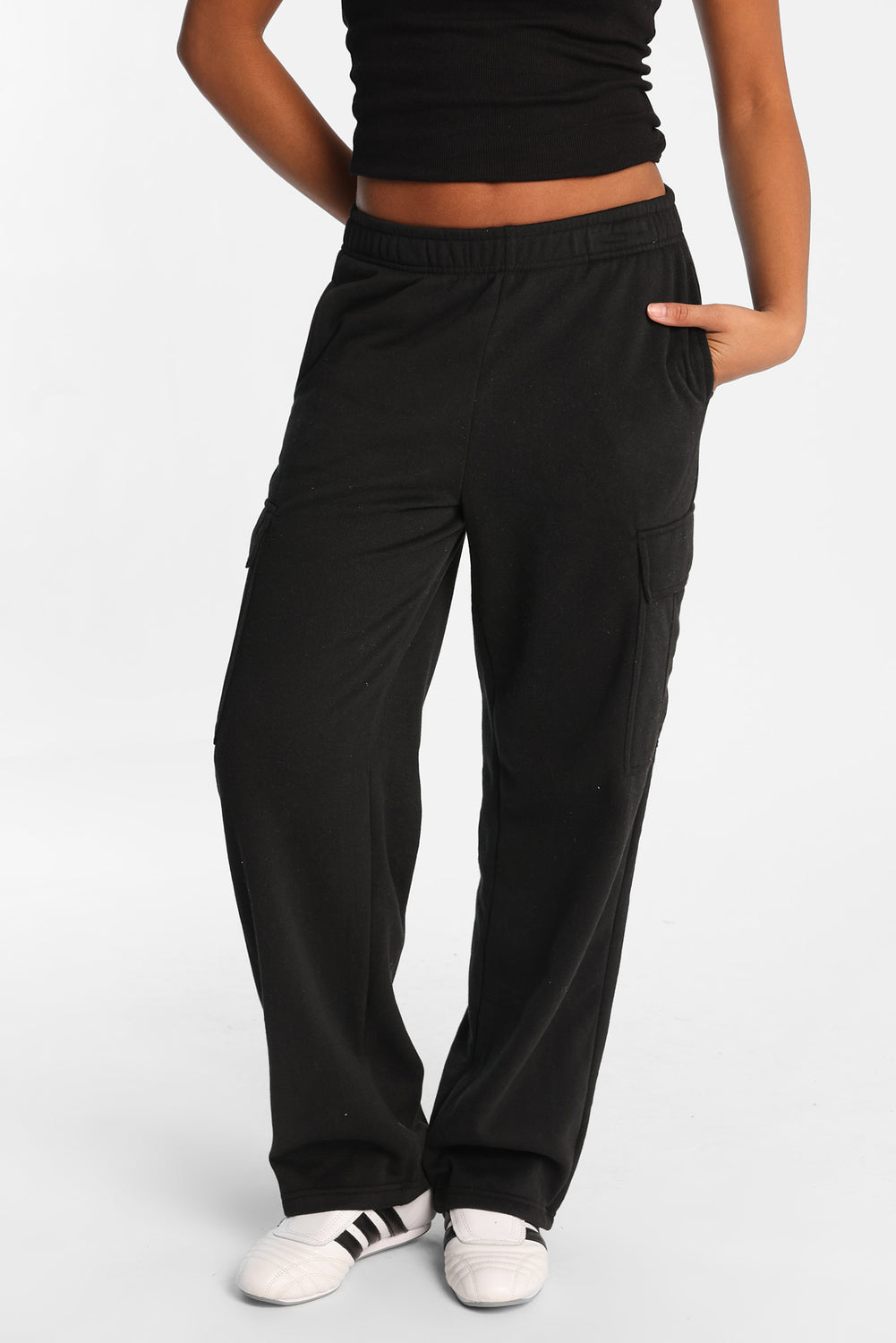 Cargo Wide-Leg Sweatpants Cargo Wide-Leg Sweatpants