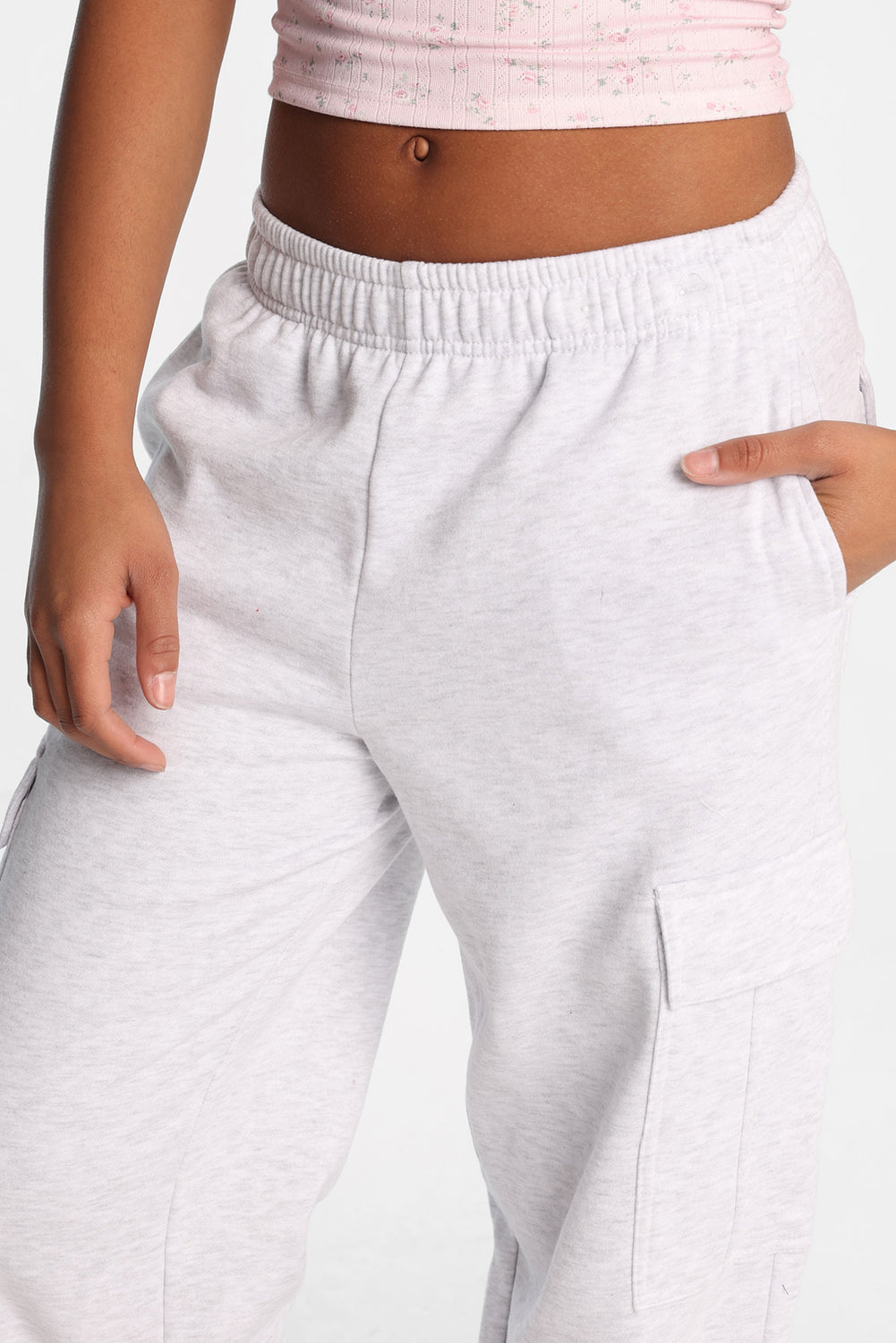Cargo Wide-Leg Sweatpants Cargo Wide-Leg Sweatpants