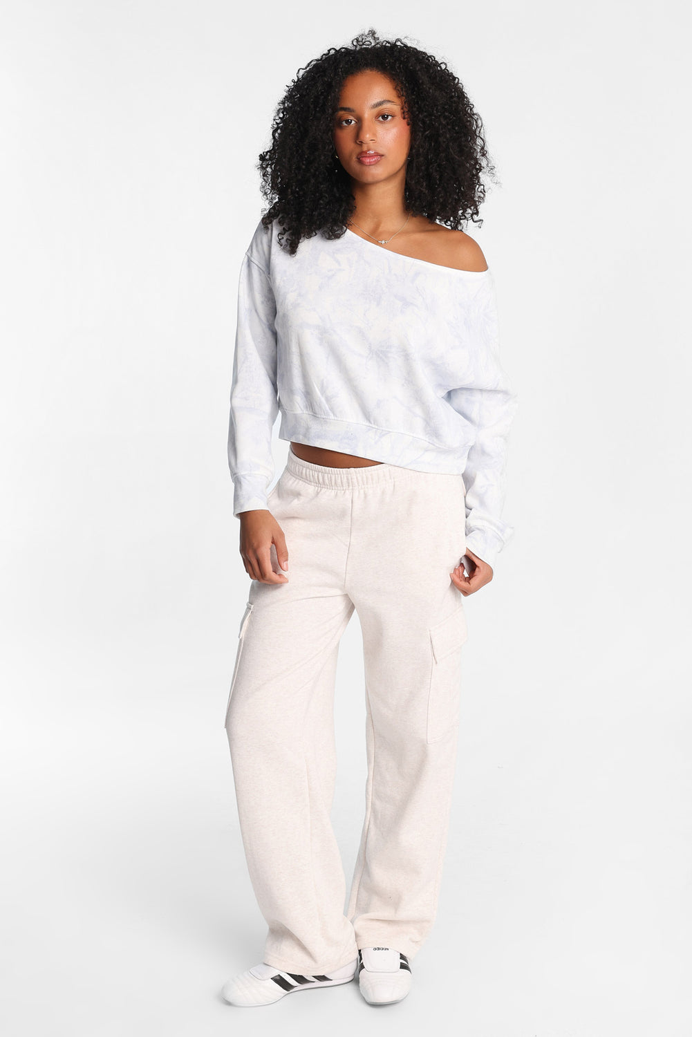 Cargo Wide-Leg Sweatpants Cargo Wide-Leg Sweatpants