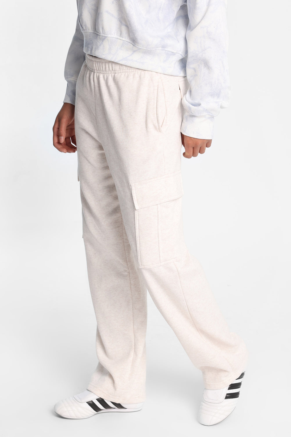 Cargo Wide-Leg Sweatpants Cargo Wide-Leg Sweatpants