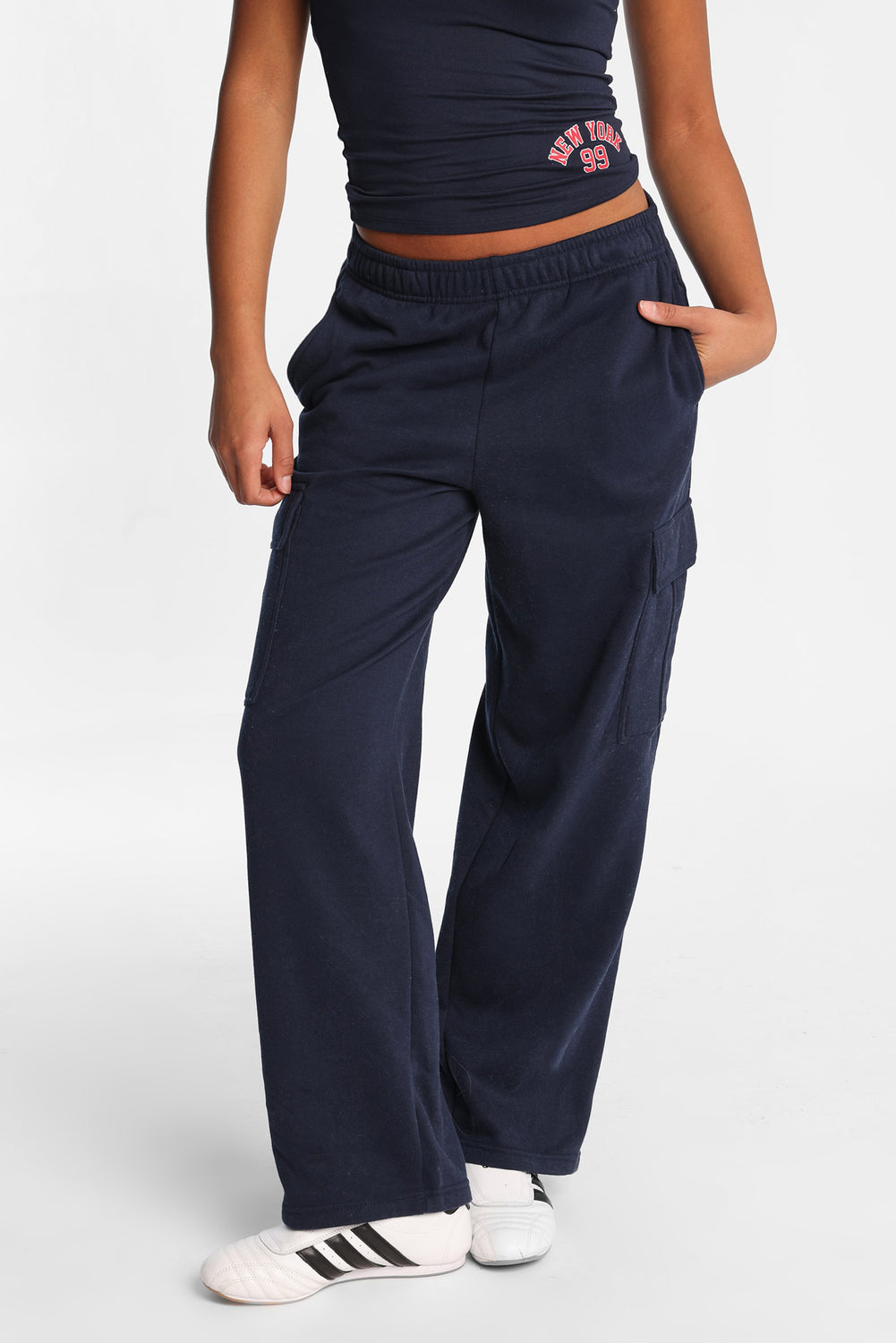 Cargo Wide-Leg Sweatpants Cargo Wide-Leg Sweatpants