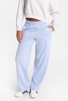 Cargo Wide-Leg Sweatpants