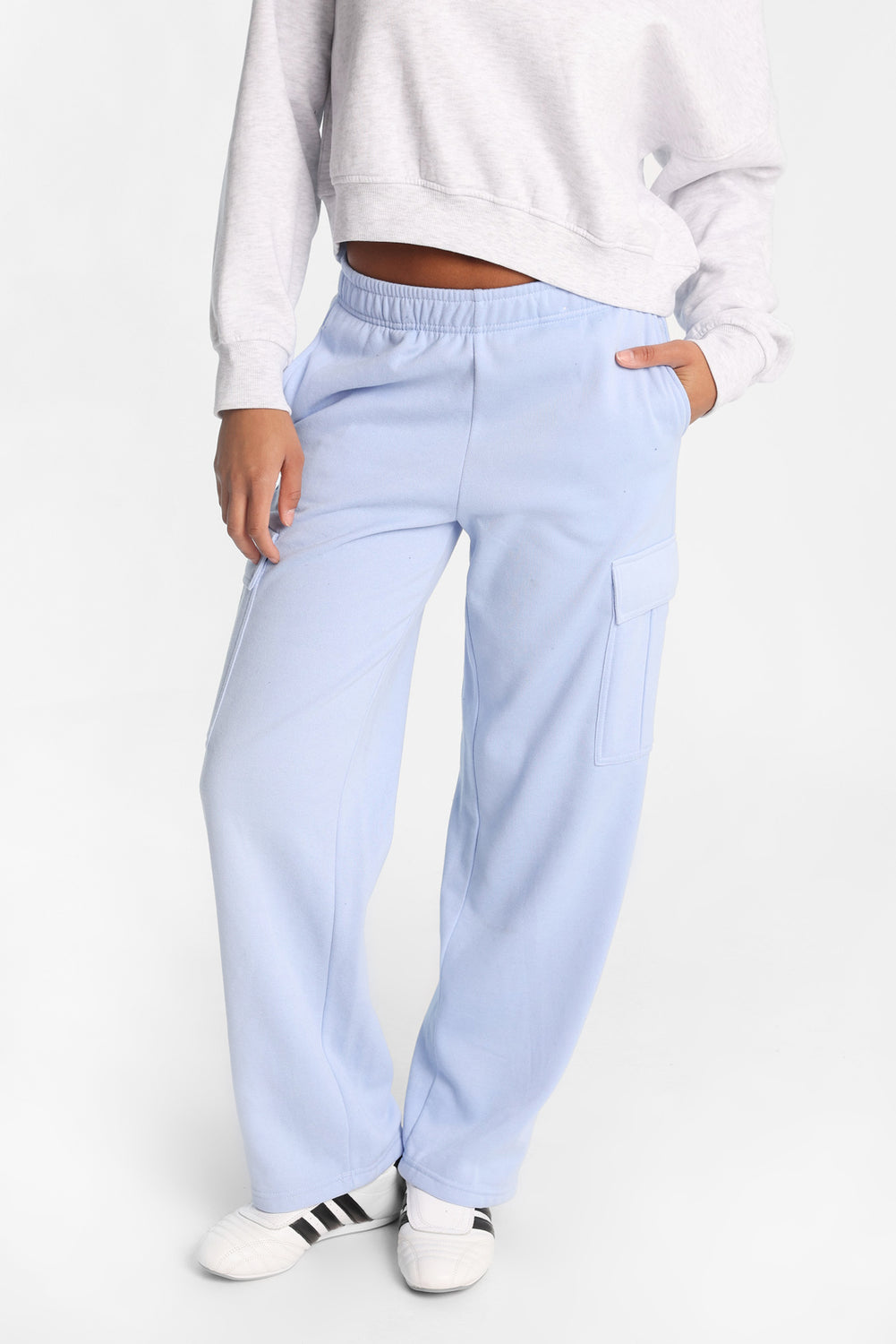 Cargo Wide-Leg Sweatpants Cargo Wide-Leg Sweatpants