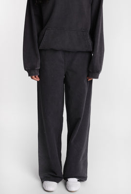 Washed Wide-Leg Sweatpants