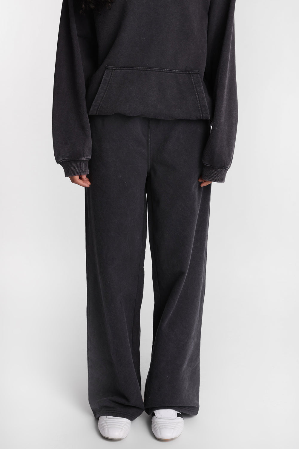 Washed Wide-Leg Sweatpants Washed Wide-Leg Sweatpants