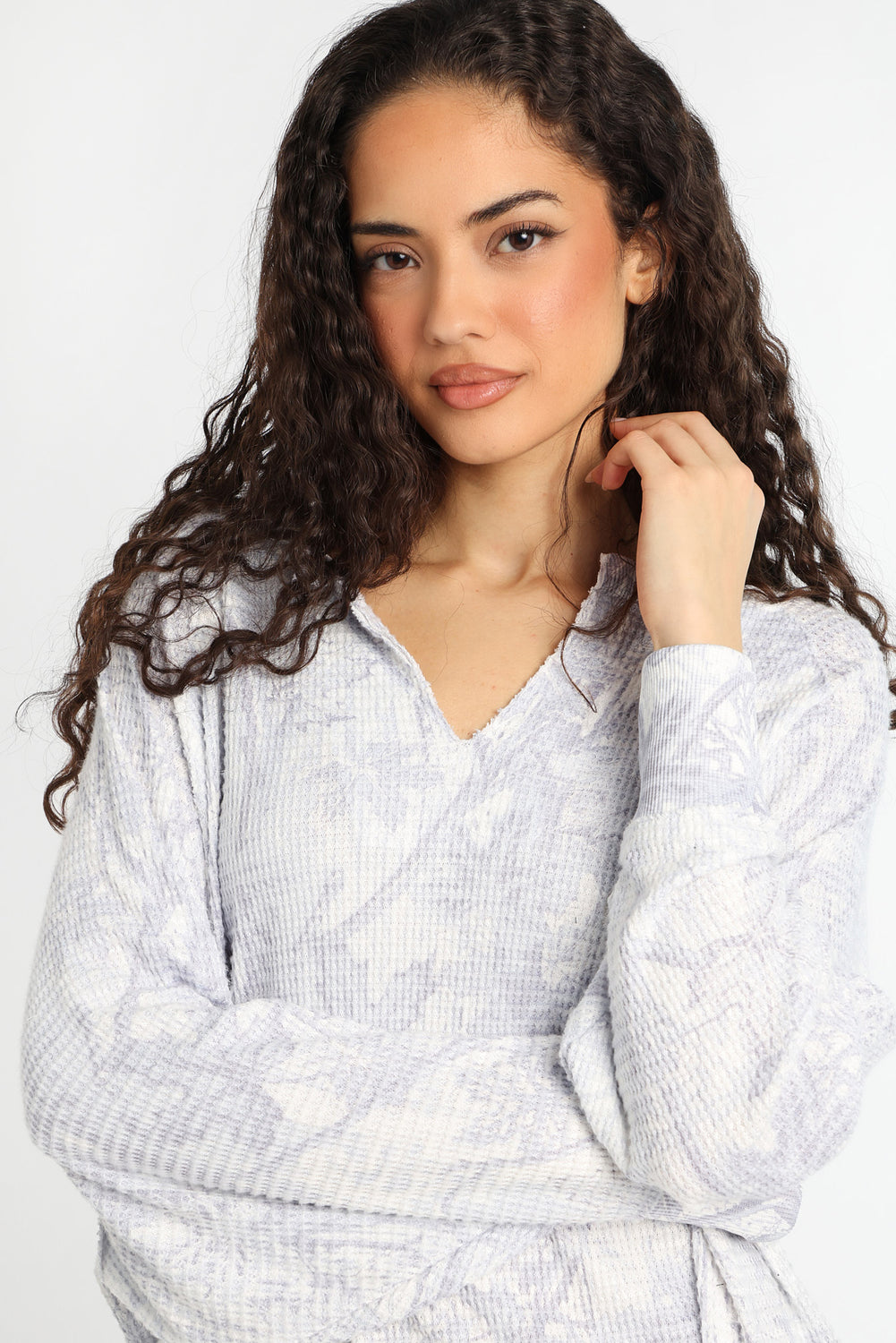 Everyday Waffle Knit Long Sleeve Top Everyday Waffle Knit Long Sleeve Top