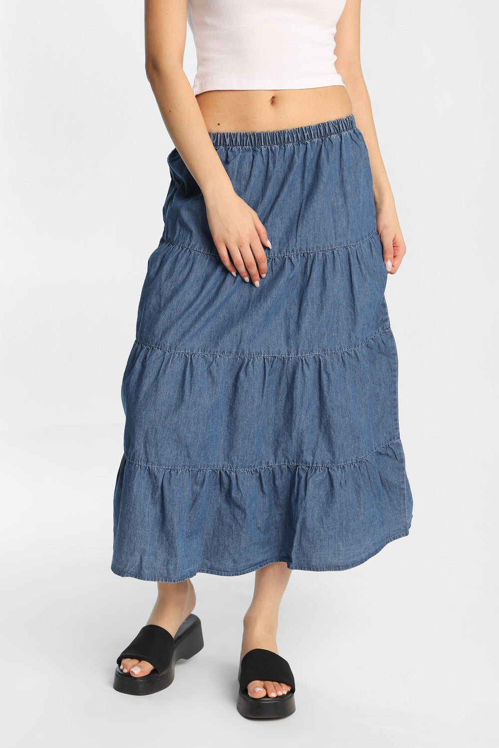 Chambray Maxi Skirt Chambray Maxi Skirt