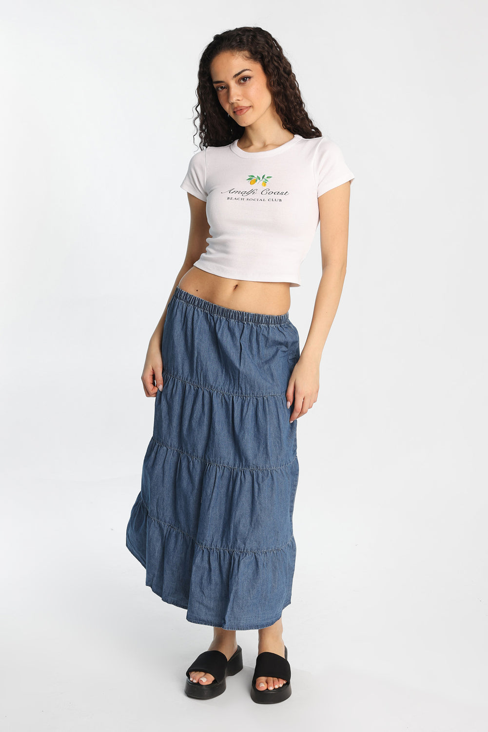 Chambray Maxi Skirt Chambray Maxi Skirt