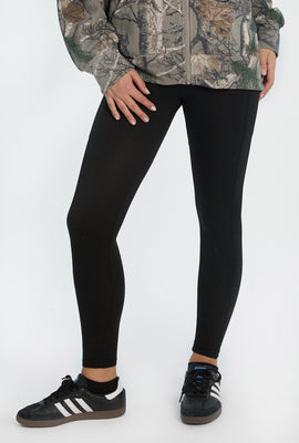 Legging à poches en molleton brossé super doux