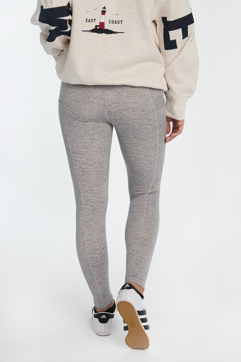 Legging à poches en molleton brossé super doux Legging à poches en molleton brossé super doux
