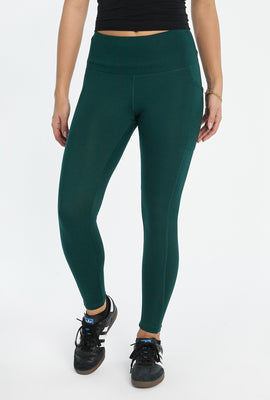 Legging à poches en molleton brossé super doux