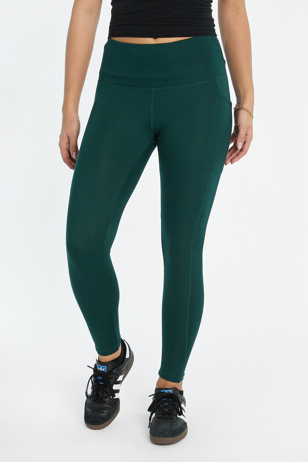 Legging à poches en molleton brossé super doux Legging à poches en molleton brossé super doux