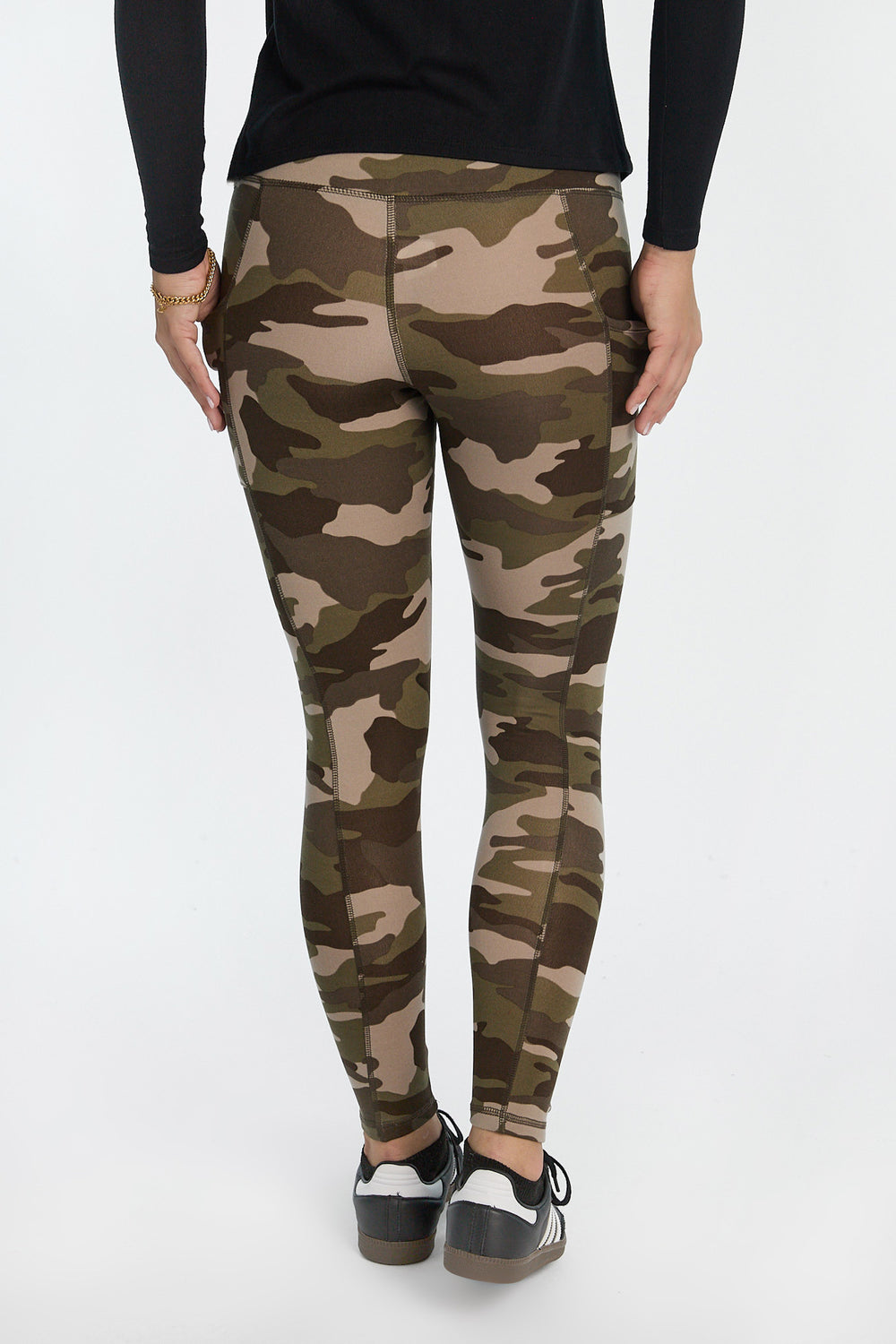 Legging à poches en molleton brossé super doux Legging à poches en molleton brossé super doux