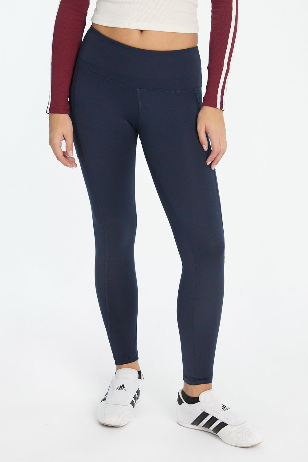 Legging à poches en molleton brossé super doux Legging à poches en molleton brossé super doux