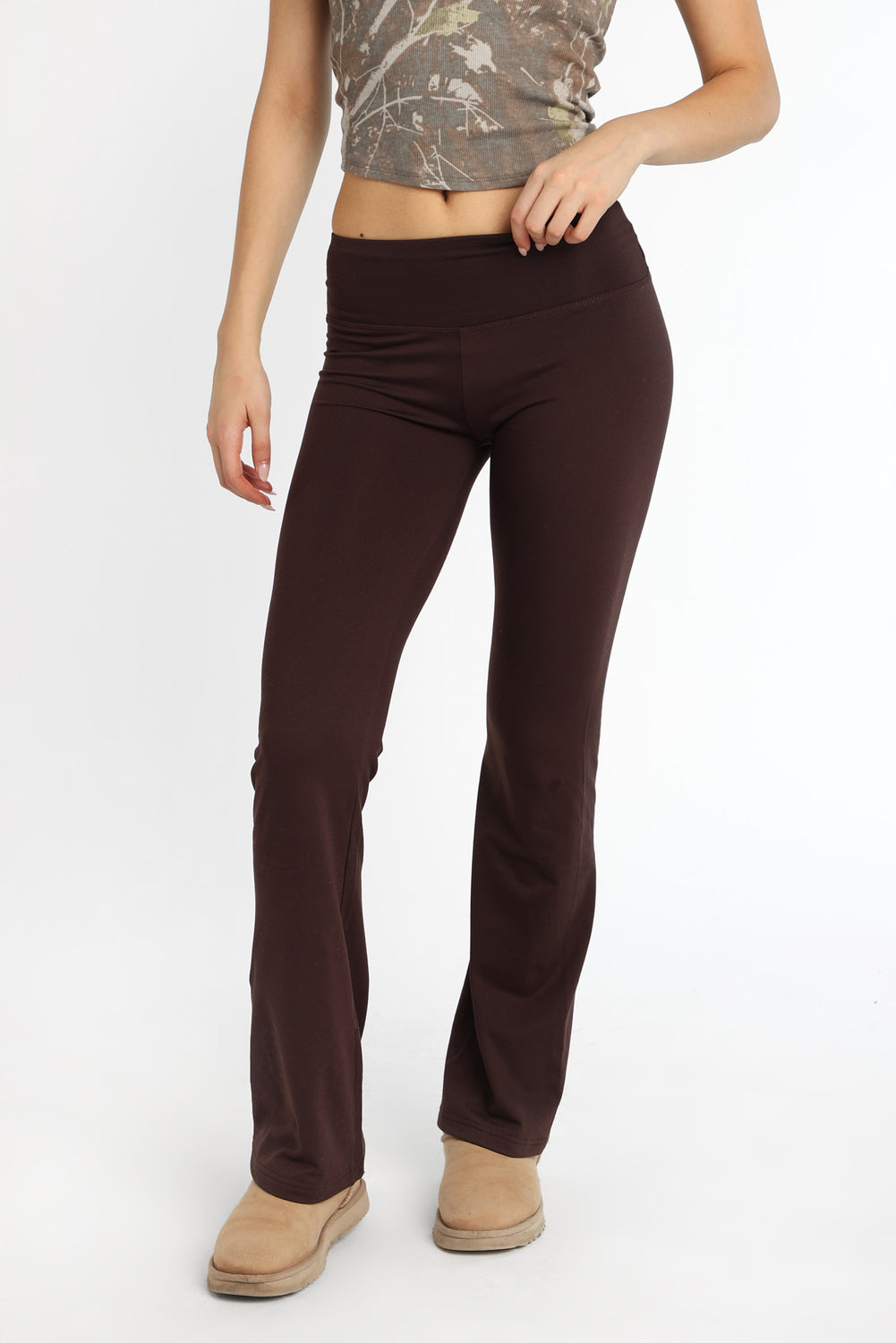Legging évasé en molleton brossé super doux Legging évasé en molleton brossé super doux