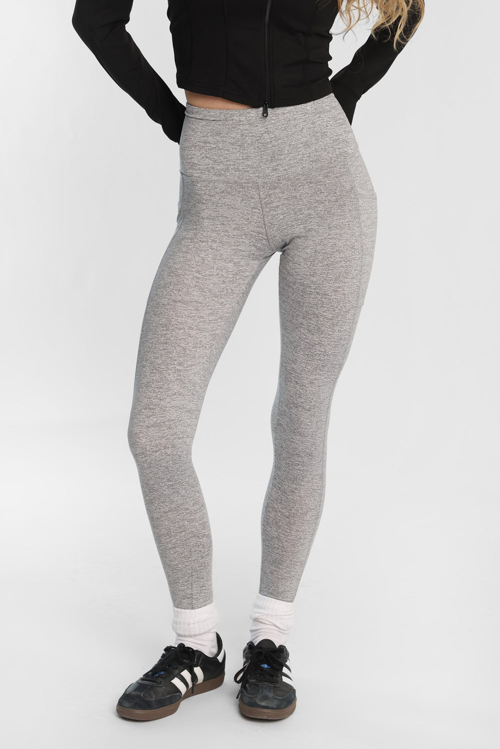 Legging à poches en molleton brossé ultra-doux Legging à poches en molleton brossé ultra-doux