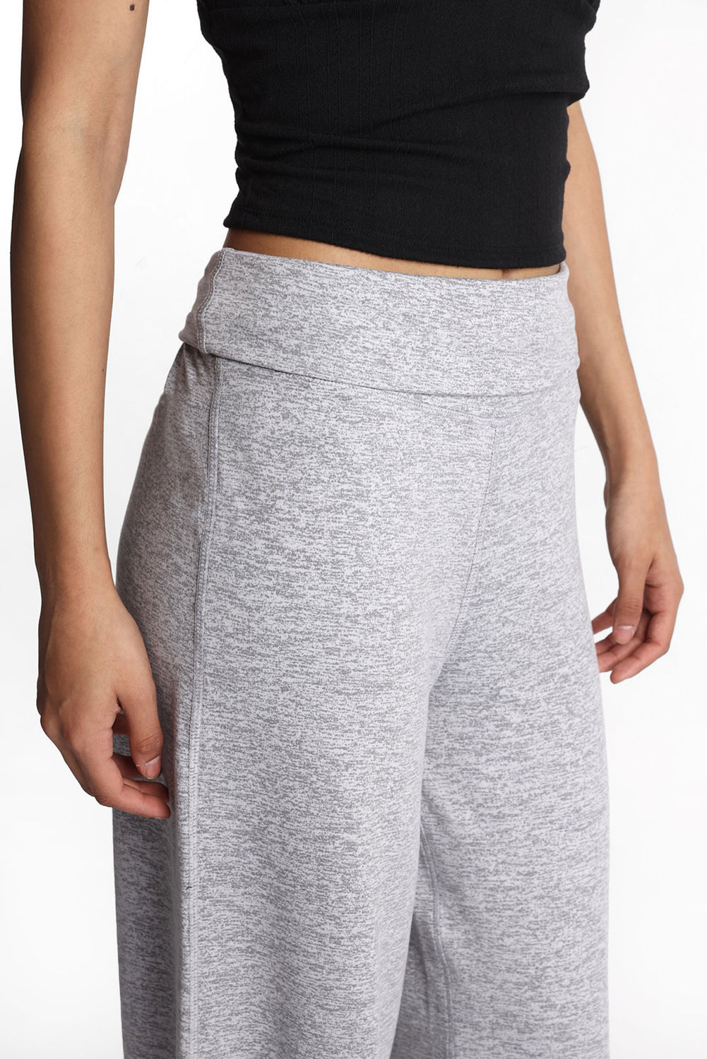 Legging à jambe large à revers en molleton brossé ultra-doux Legging à jambe large à revers en molleton brossé ultra-doux