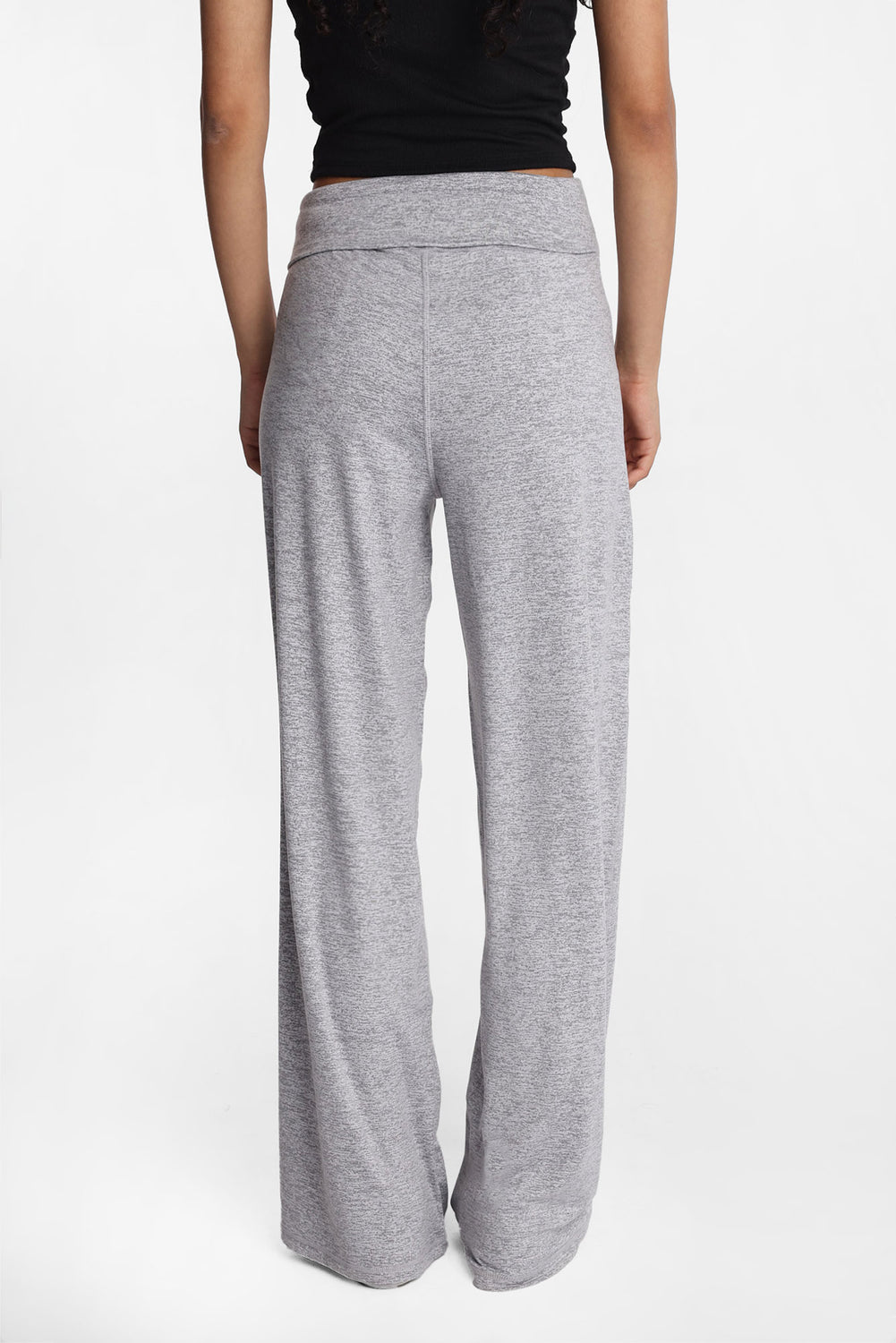 Legging à jambe large à revers en molleton brossé ultra-doux Legging à jambe large à revers en molleton brossé ultra-doux