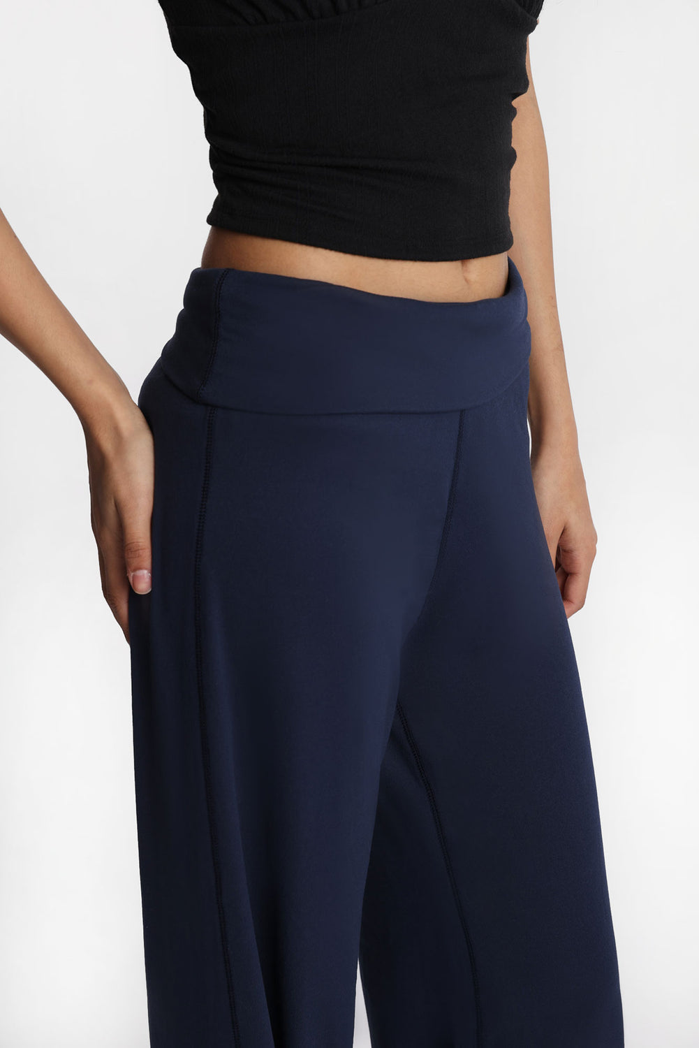 Super Soft Fleeceback Foldover Wide Leg Leggings Super Soft Fleeceback Foldover Wide Leg Leggings