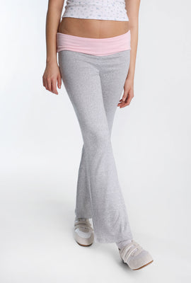 Pantalon évasé à taille rabattable super doux