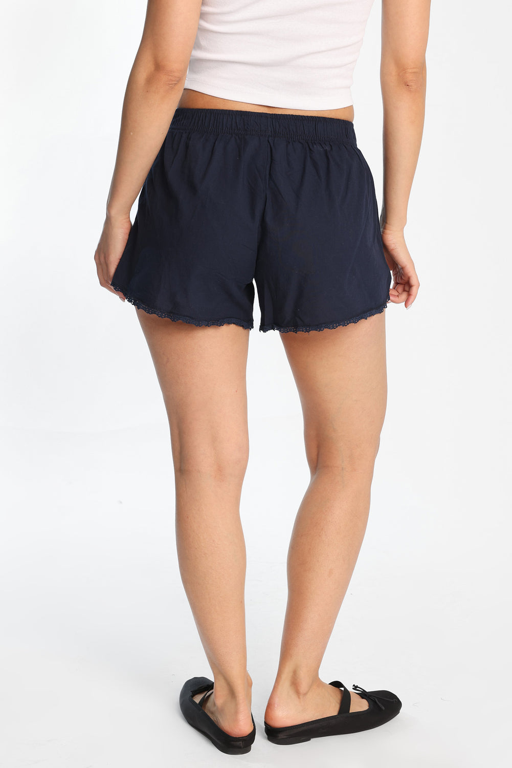 Lace Applique Poplin Boxer Shorts Lace Applique Poplin Boxer Shorts