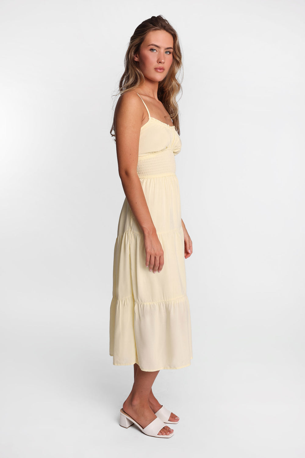 Smocked Waist Cross-Back Maxi Dress Smocked Waist Cross-Back Maxi Dress