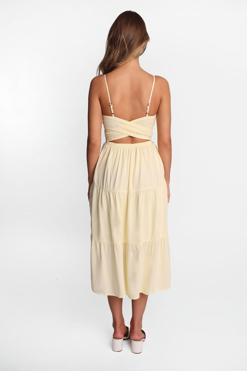 Smocked Waist Cross-Back Maxi Dress Smocked Waist Cross-Back Maxi Dress