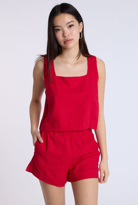 Short en lin mélangé